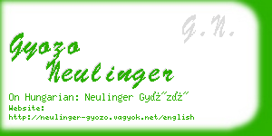 gyozo neulinger business card